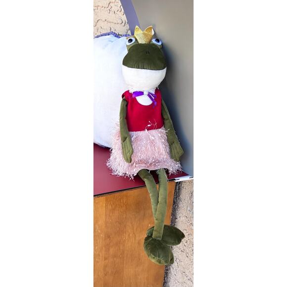 Shelf Sitter. Plush. Debi Lily Green Frog Princess Doll. - Picture 3 of 9